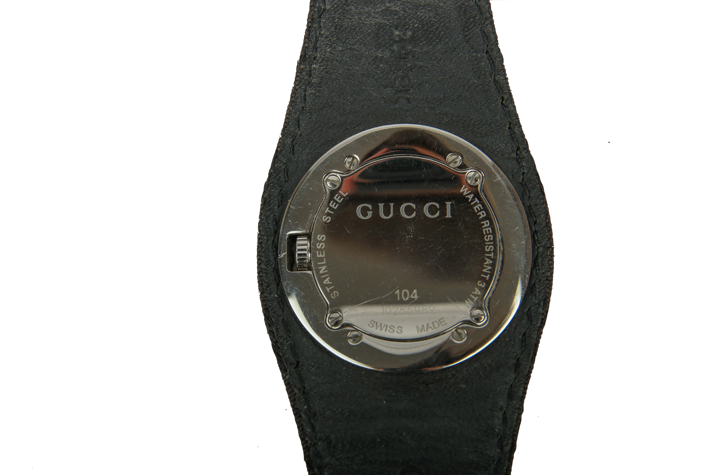 Gucci Uhr Guccissima Canvas Schwarz